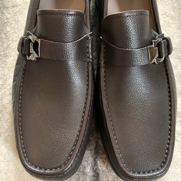 { Salvatore Ferragamo } Adam Loafer in Hickory - Picture 2 of 8